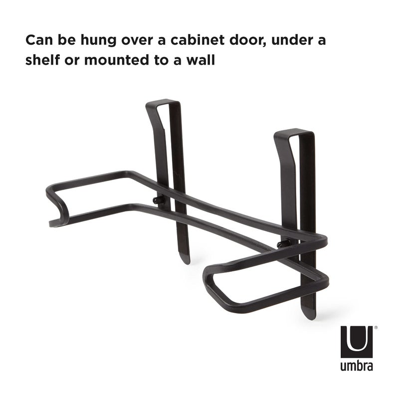 Umbra Squire Multi-Use Cabinet and Wall-Mount Paper Towel Holder for Kitchen and Bathroom, Modern Metal Design Looks Like Cast Iron, Black - Image 5